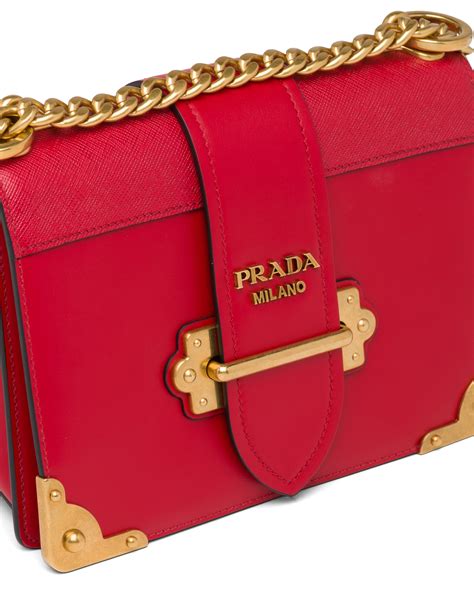 prada cahier leather shoulder bag|prada outlet shoulder.